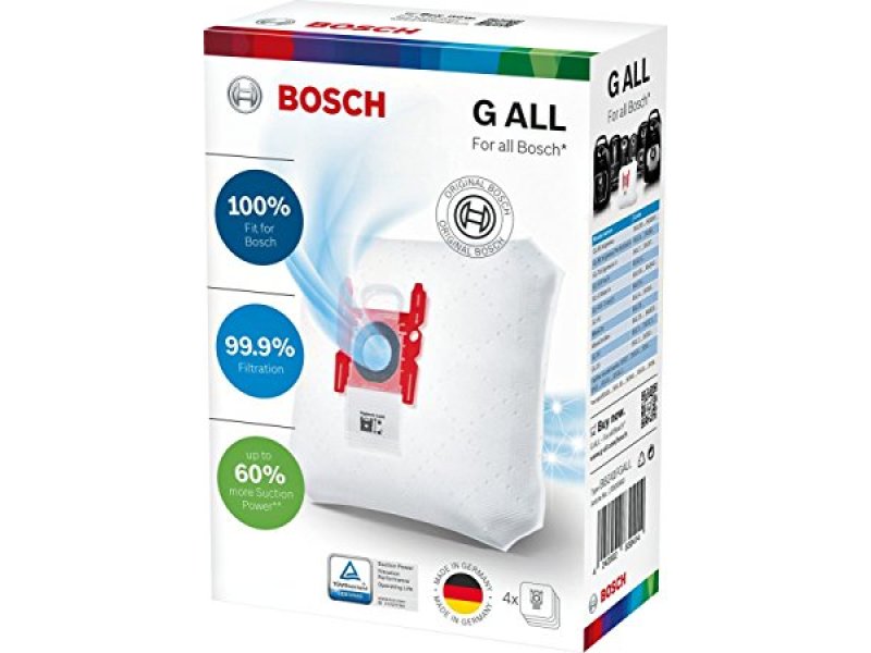 BOSCH BBZ41FGALL (TYPE G) Γνήσιες Σακούλες Ηλεκτρικής Σκούπας (Αντικαθιστούν VZ41FGALL) 0013961