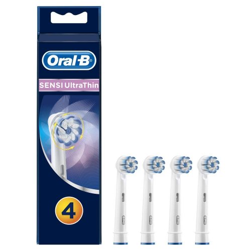 Oral-B EB60-4 Sensi Ultrathin Ανταλλακτικά Οδοντόβουρτσας 3+1 ΤΜΧ (Για ευαίσθητα ούλα ή δόντια) 0017123