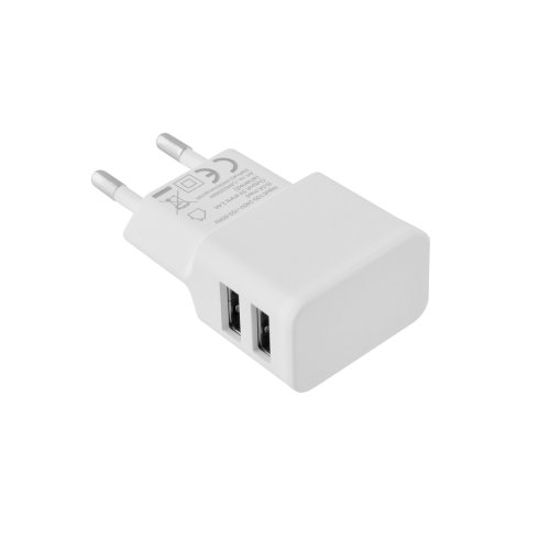 LAMTECH LAM020694 Travel  Wall Charger 2.4A With 2xUSB Λευκό 0017198