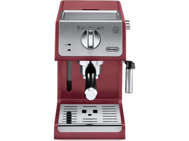 DELONGHI ECP33.21.R Μηχανή Espresso 15 bar - 1100 W Κόκκινη - Αποκλειστικό μοντέλο 0017272