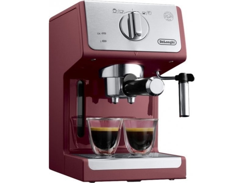 DELONGHI ECP33.21.R Μηχανή Espresso 15 bar - 1100 W Κόκκινη - Αποκλειστικό μοντέλο 0017272