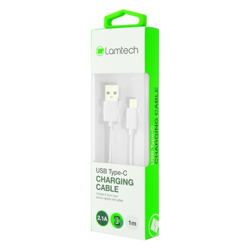 LAMTECH LAM442928 Datacable Type C 1m White 0017421