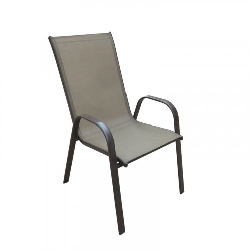 FYLLIANA 327-18-110 Καρέκλα Sling Textilene Καφέ CDC-016 0017465