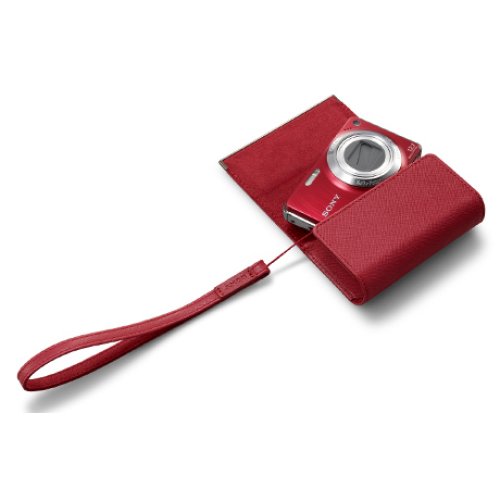SONY LCS-CSVA Δερμάτινη Θήκη Φωτογραφικής Μηχανής Κόκκινο 291378
