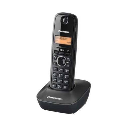 PANASONIC KX-TG1611GRH Ψηφιακό Ασύρματο Τηλέφωνο Μαύρο 230085